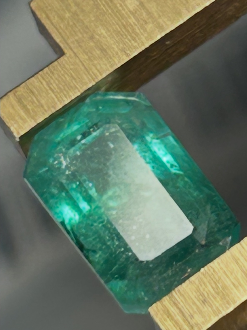 2.52 ct Natural Green Zambian Emerald Octagon Cut Loose Gemstone